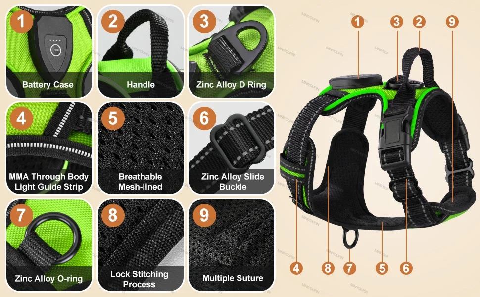 Zenwalk Volt – Harnais pour chien Collection Énergie durable