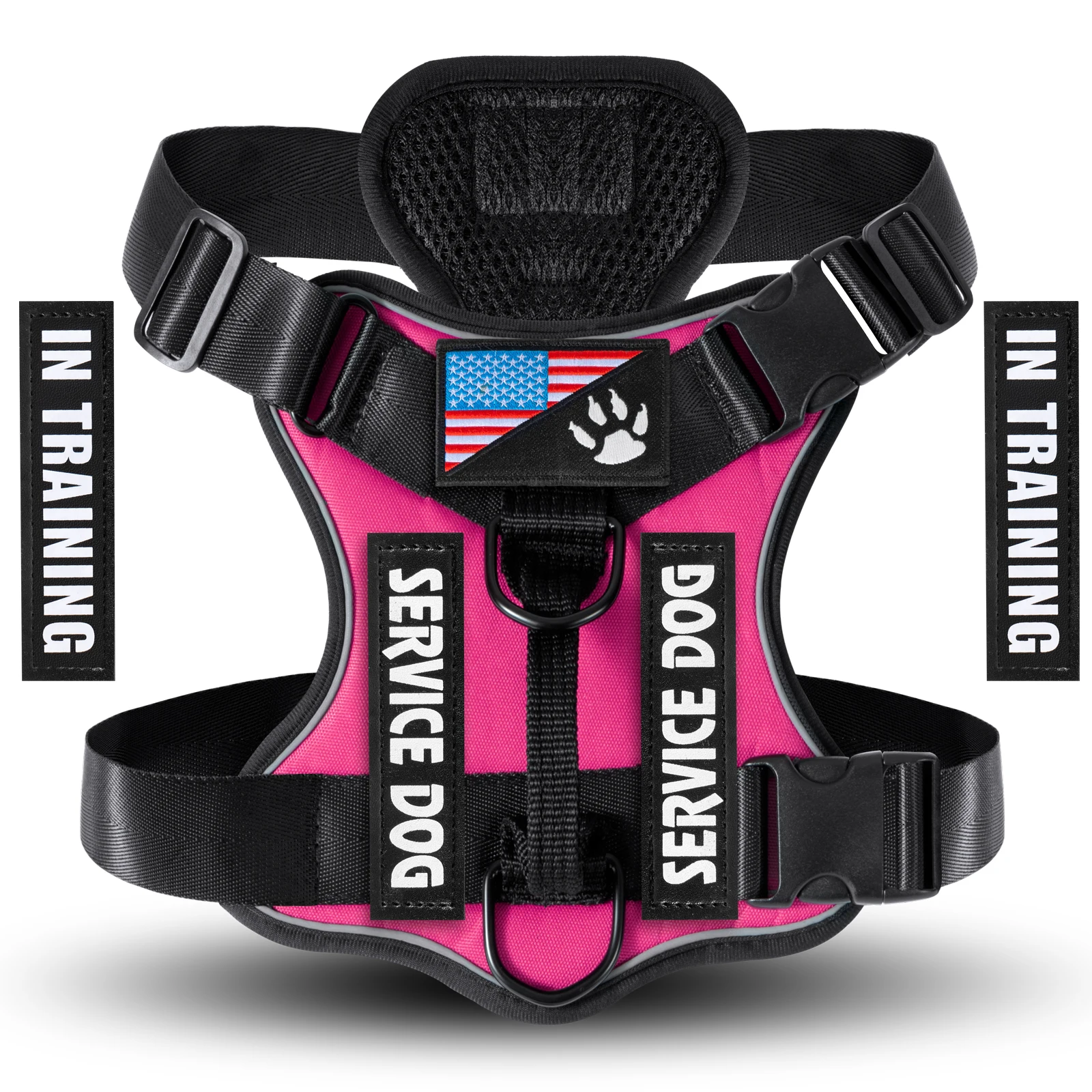 Zenwalk Amercian Phantom – Harnais pour chien Collection Énergie – Rose flashy, XS fiable et idéal pour le quotidien