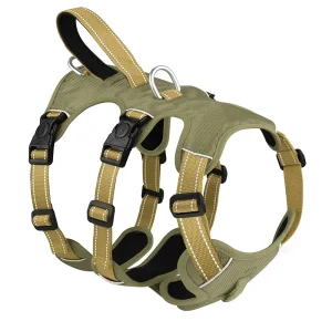 Zenwalk Granit – Harnais pour chien Collection Nature – Khaki, S de qualité et robuste